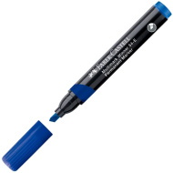 Faber-Castell: Permanent Marker kék alkoholos filctoll vágott heggyel