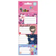 Luna lányos füzetcímke 20db-s szett