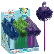Luna: Dinoszauruszos pom-pom ceruza többféle színben 1db