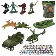 Military Set: Nagy katonai játékszett járművekkel és katona figurákkal