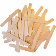 PlayBox: Dekorációs fa pálcák lekerekített sarkokkal 150x18mm 100db-os csomag