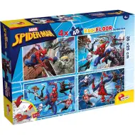 Pókember 2 az 1-ben maxi 4x48db-os puzzle és színező 35x25cm - Lisciani