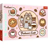 Pusheen cica kávézóban 500db-os puzzle - Trefl