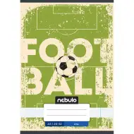 Nebulo: Tűzött sima füzet A5-ös 20-32 Vagány mintás - Football