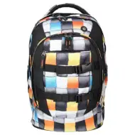 Spirit: Urban kockás ergonomikus iskolatáska hátizsák 46x33x22cm