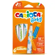 Carioca: Színes bébi filctoll 6db-os szett kimosható