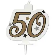 Szülinapi számgyertya - 50-es szám