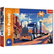 Teherautó az úton 160db-os puzzle - Trefl
