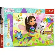 Gabi babaháza Csillogó kaland 100db-os glitteres puzzle – Trefl
