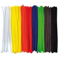 PlayBox: Színes zsenília szálak 100db-os szett 0,3x15cm-es